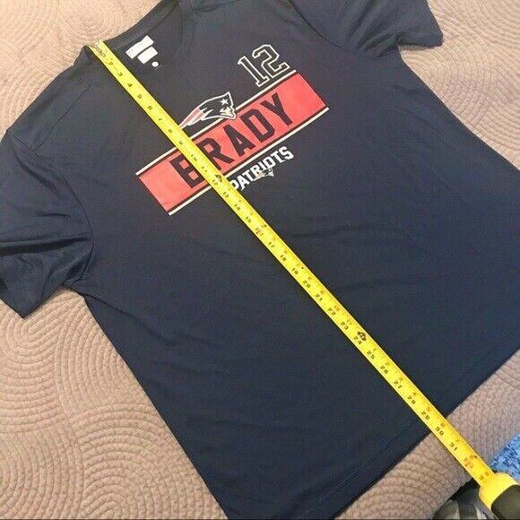 3/$20 NFL Patriots Tom Brady Men's XL 100% Polyester Team Apparel Shirt TX3 Cool - Picture 7 of 7